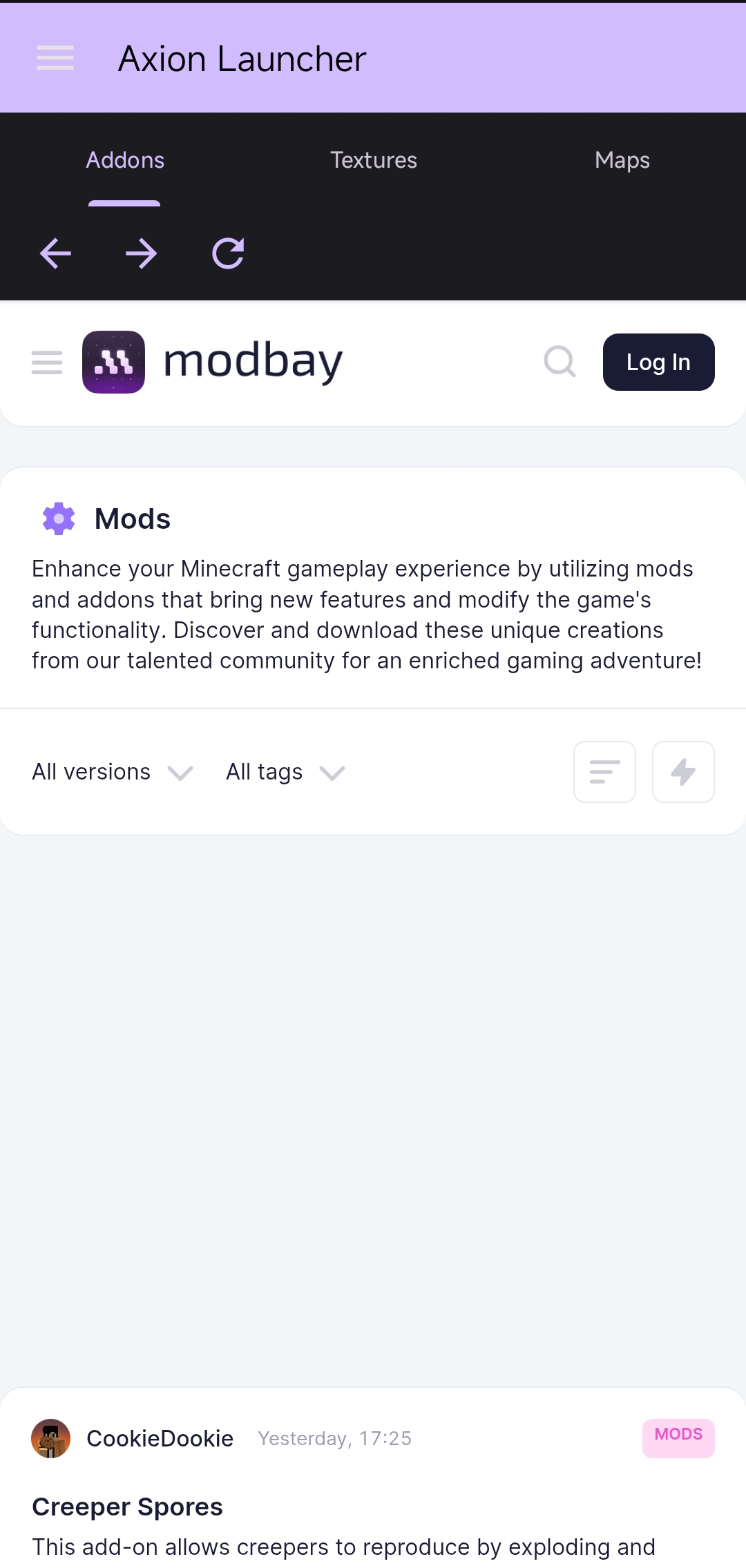 Resource Installer UI Screenshot